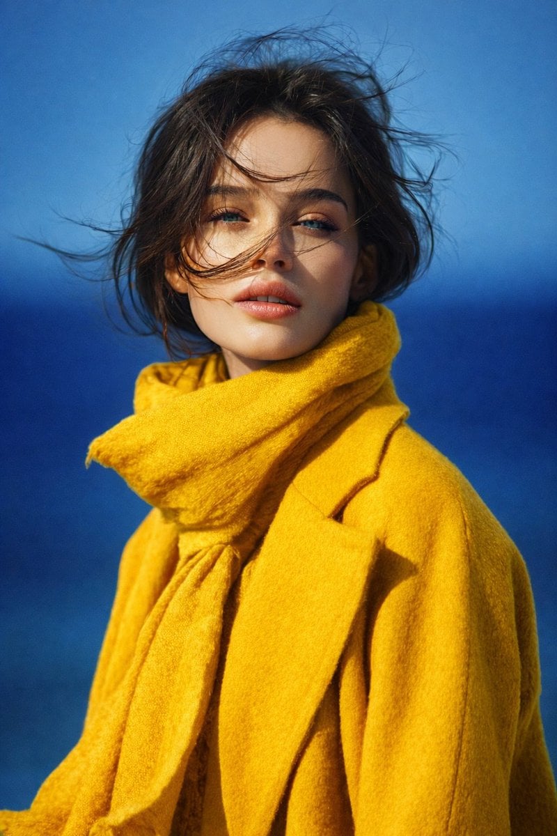 Serene Royal Blue Outdoor Portrait(2)