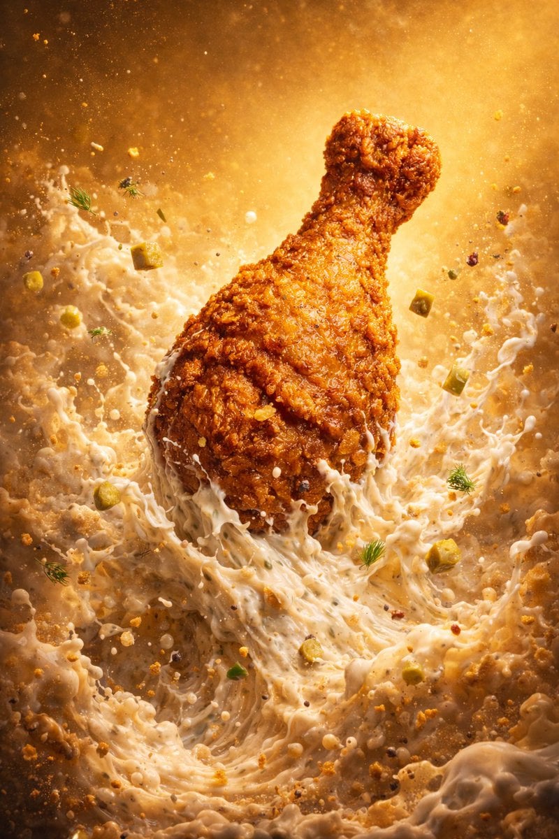 Mythic Fried Chicken Leg in Molten Sauce(4)
