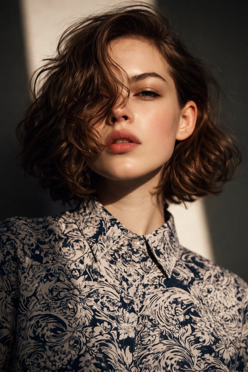 Natural Light Editorial Close-Up Portrait(2)