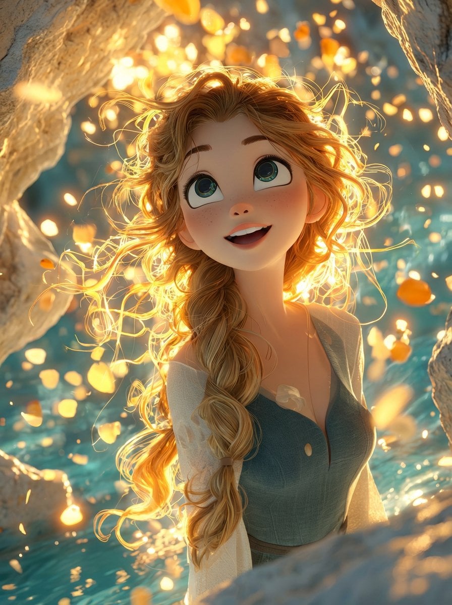 Cinematic 3D Animated Fantasy Girl