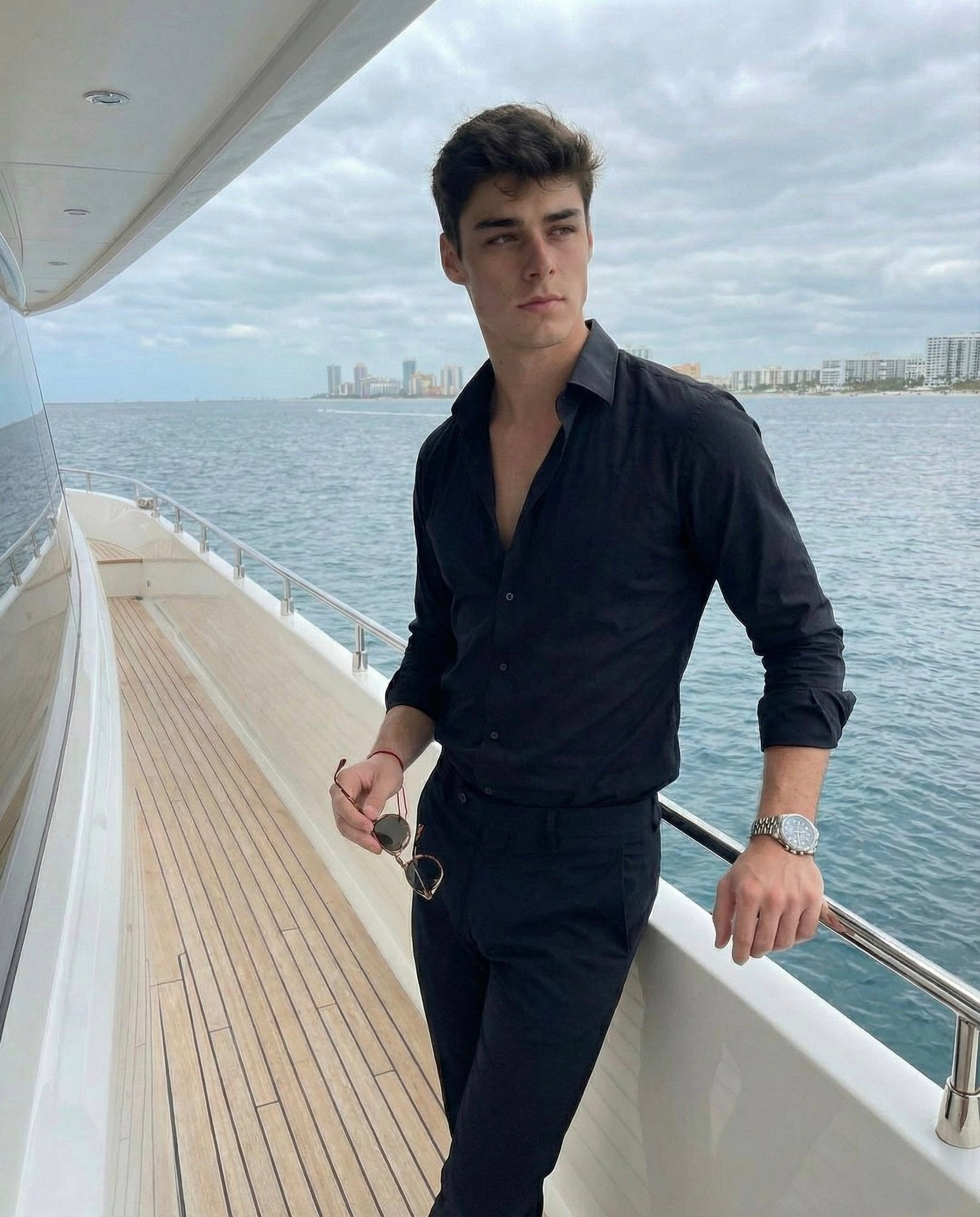 Waterfront Lifestyle Portrait of Young Man(2)