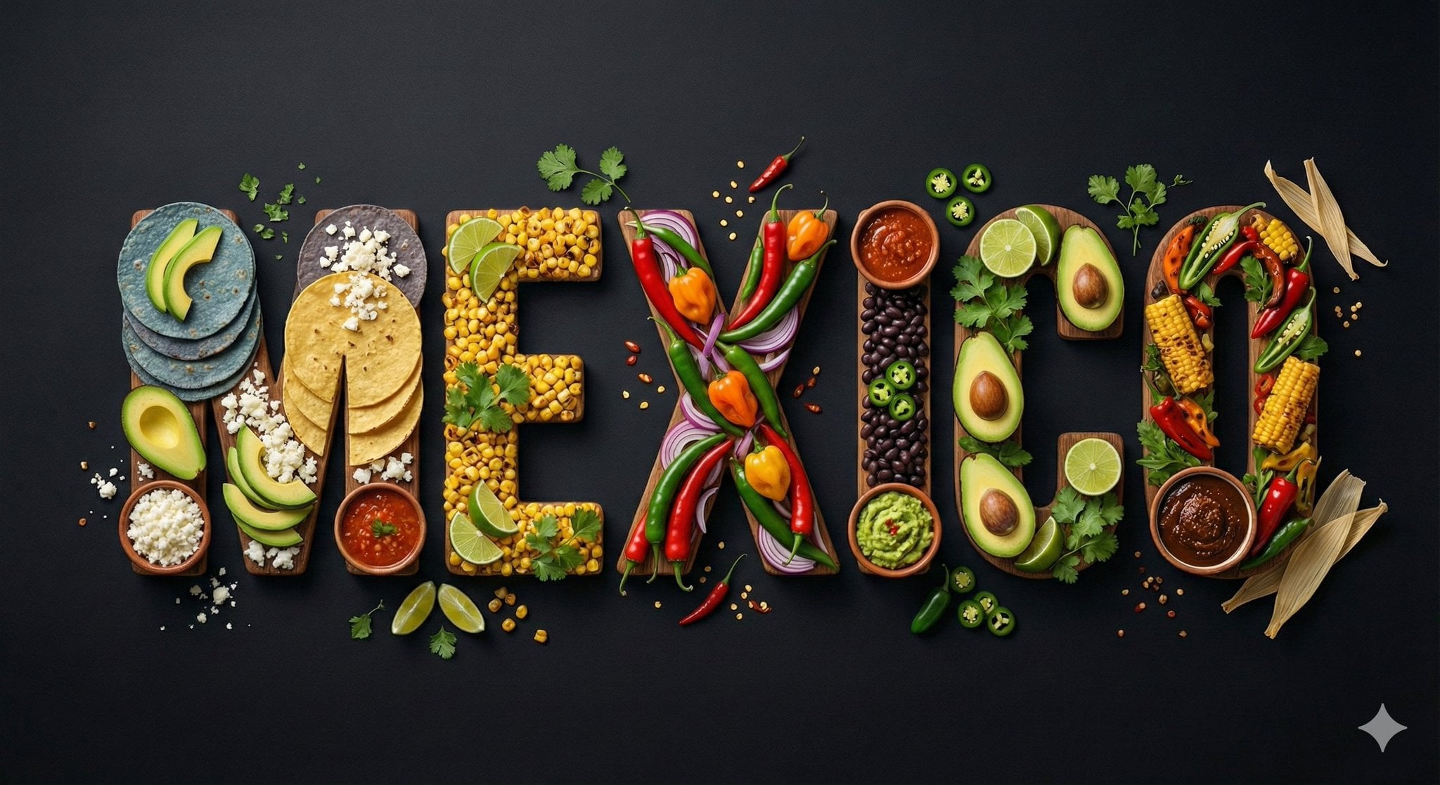Country Name Food Typography Illustration(2)