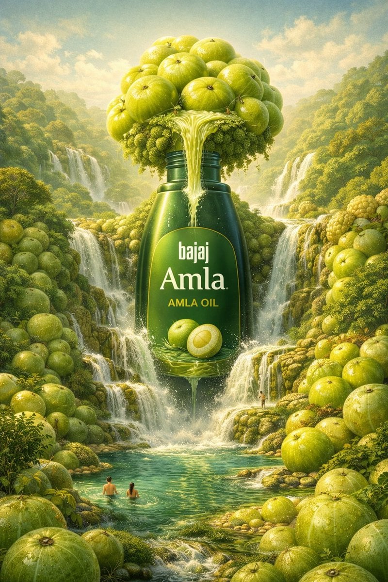 Surreal Ingredient Landscape Oil Bottle Poster(2)