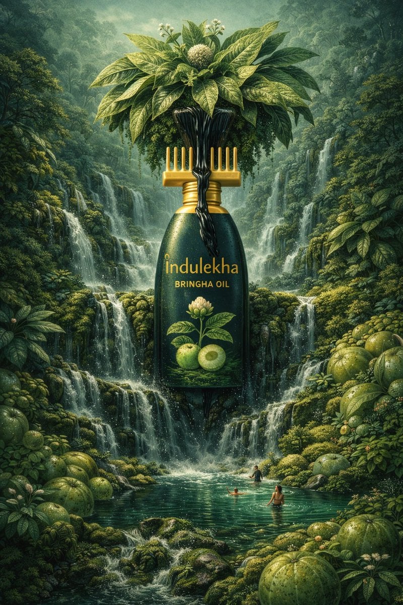 Surreal Ingredient Landscape Oil Bottle Poster(4)