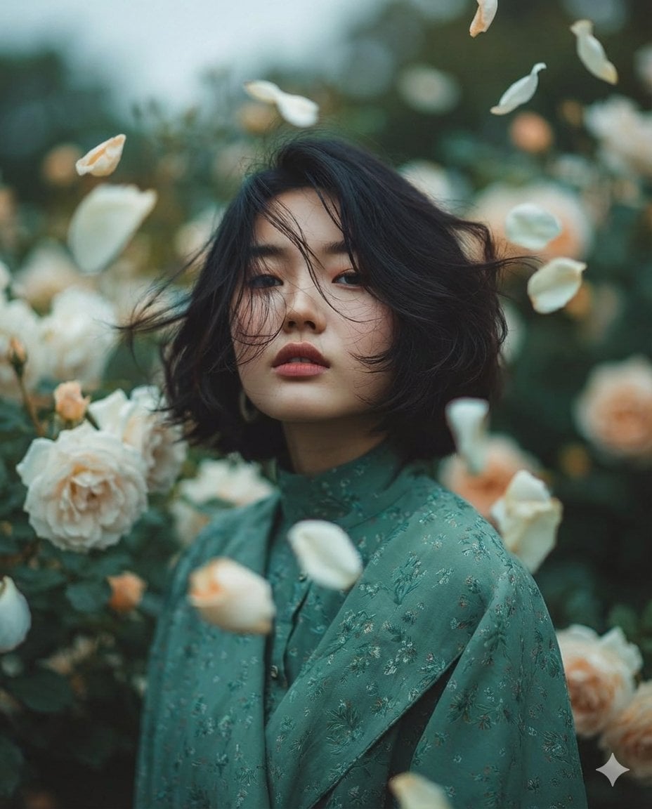 Dreamy Fine-Art Garden Portrait