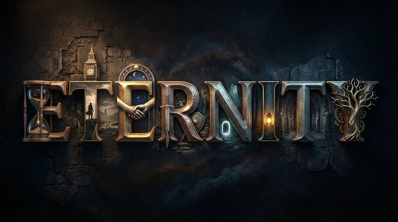 Metallic 3D Movie Title Typography Poster(3)