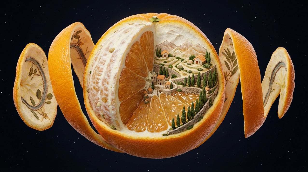 Mid-Peel Object with Hidden Inner World