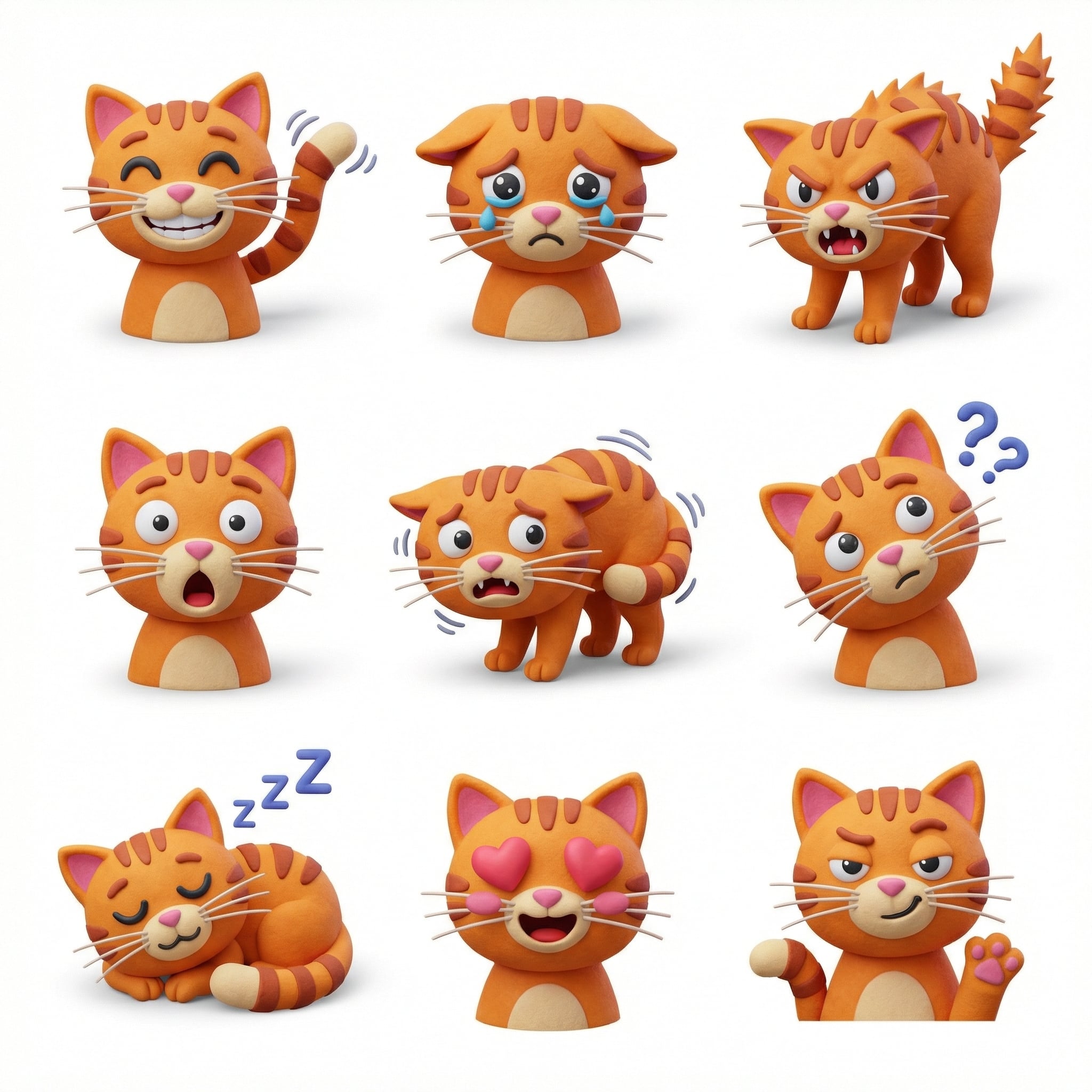 Colorful 3D Themed Icon Grid Collection(4)