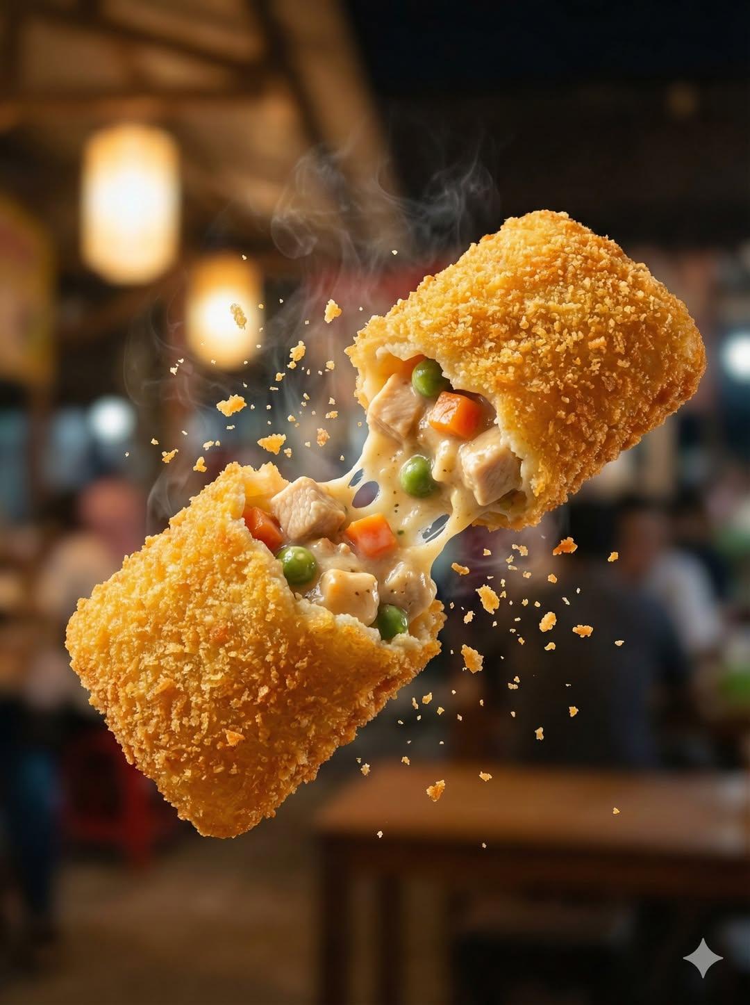Crispy Martabak Telur Macro Food Photo(2)