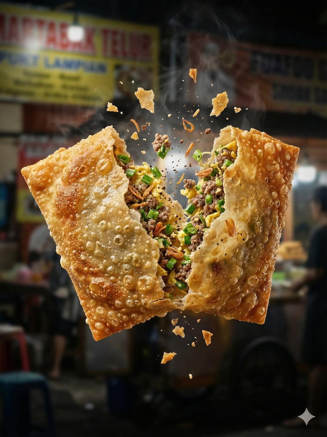 Crispy Martabak Telur Macro Food Photo(4)