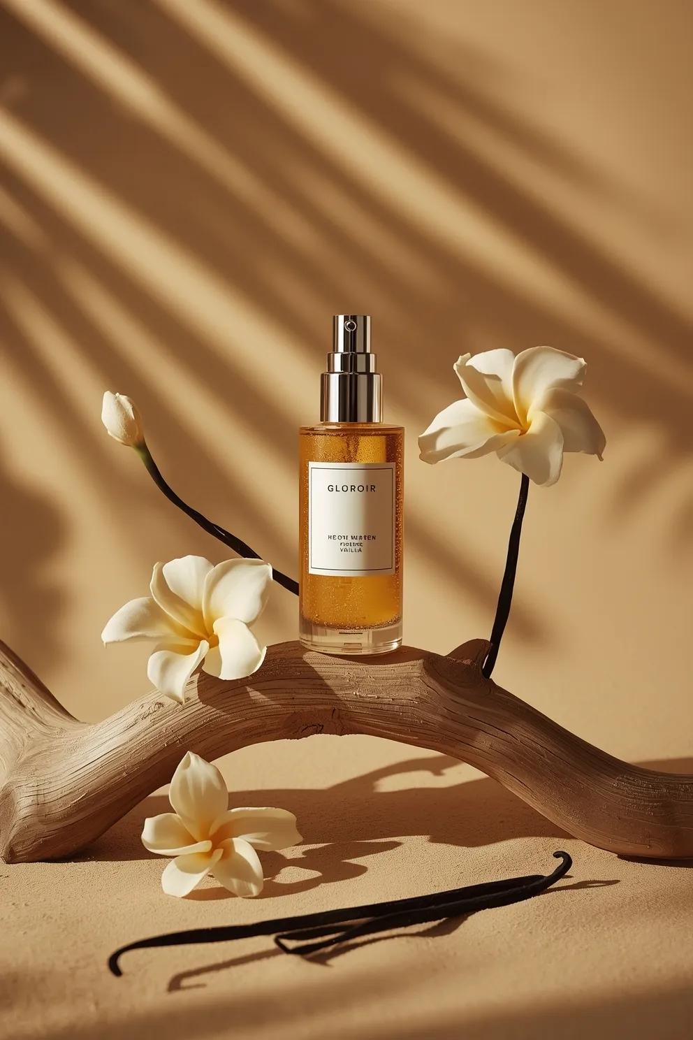 Amber Serum Bottle Luxury Skincare Product Shot