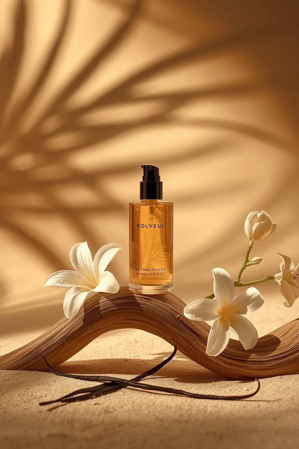 Amber Serum Bottle Luxury Skincare Product Shot(2)