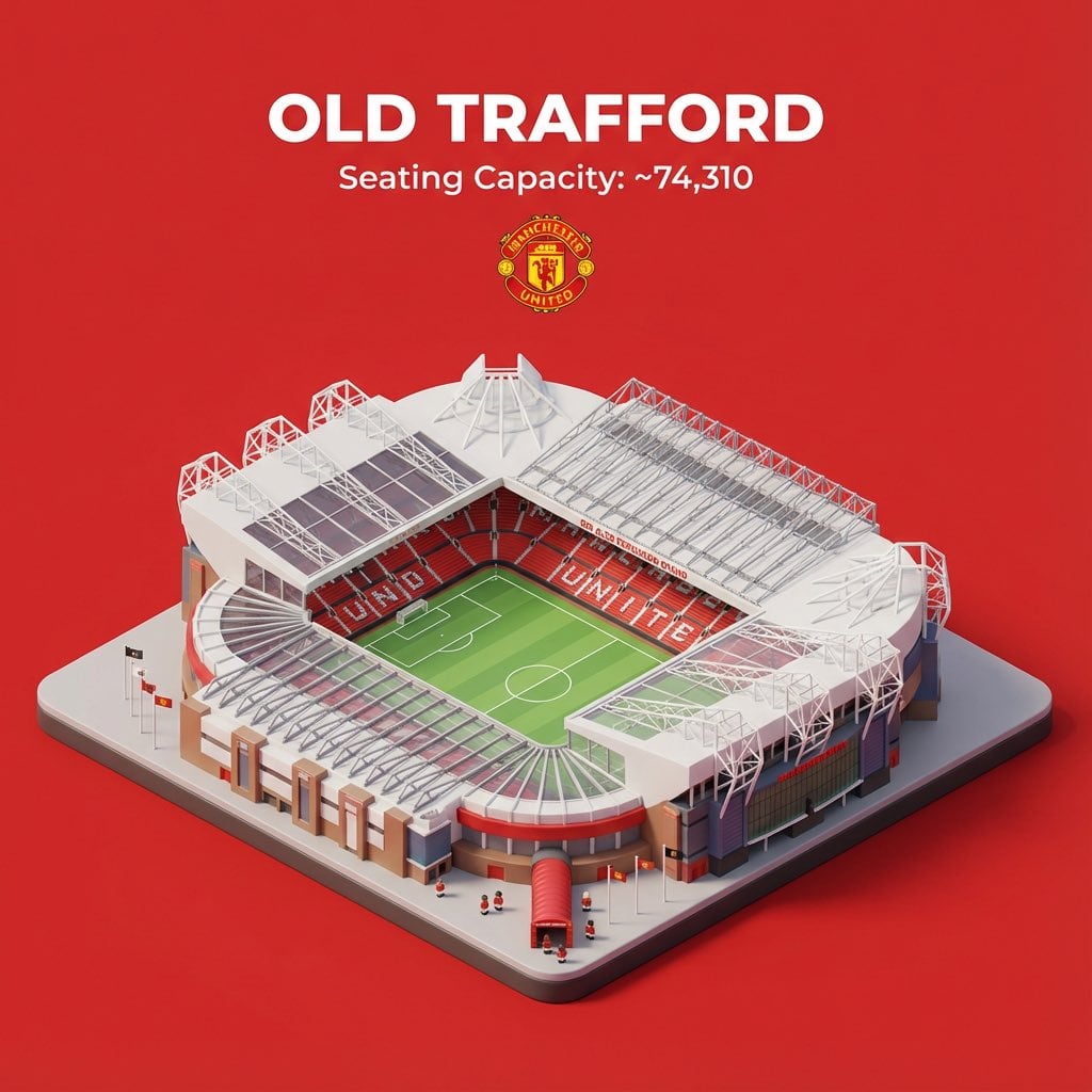 Isometric 3D Stadium Scene with Capacity and Logo