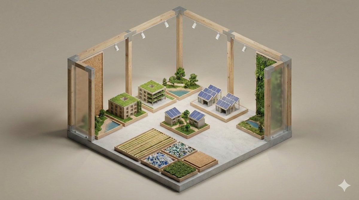 3D Isometric Exhibition Diorama Model
