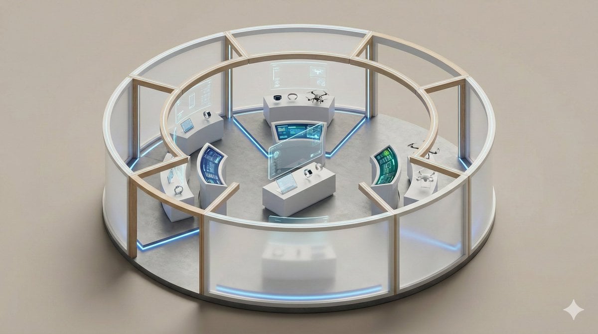 3D Isometric Exhibition Diorama Model (2)