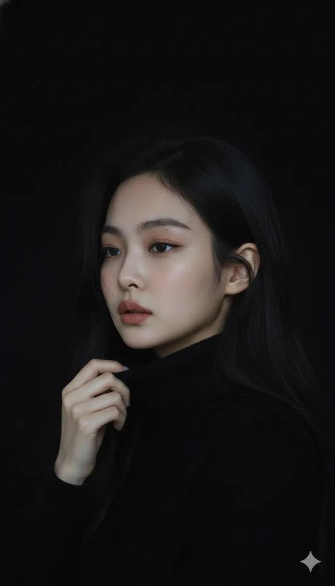 Moody Cinematic Portrait in a Black Turtleneck(4)