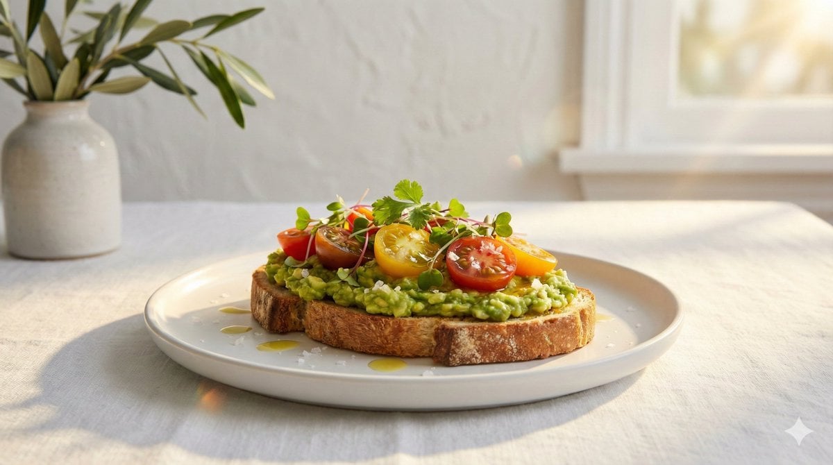 Golden Hour Food Hero Shot on Minimal White Set(3)