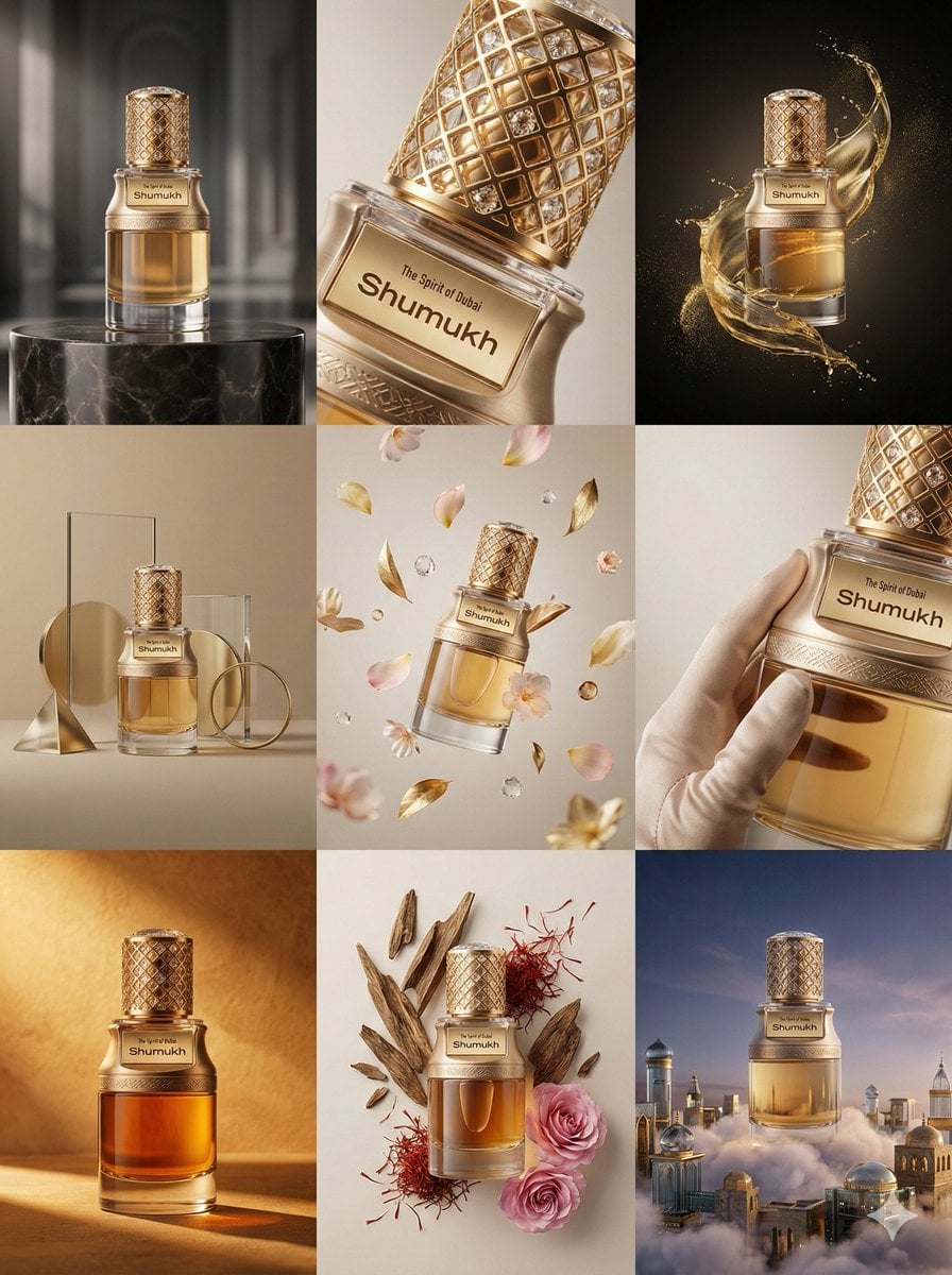 Luxury Product Campaign 3×3 Visual Grid