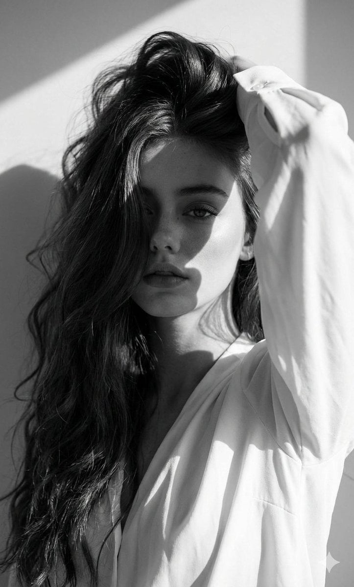 Black and White Editorial Portrait