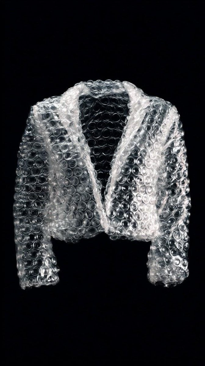 Transparent Bubble Wrap Fashion Item Studio Shot (2)