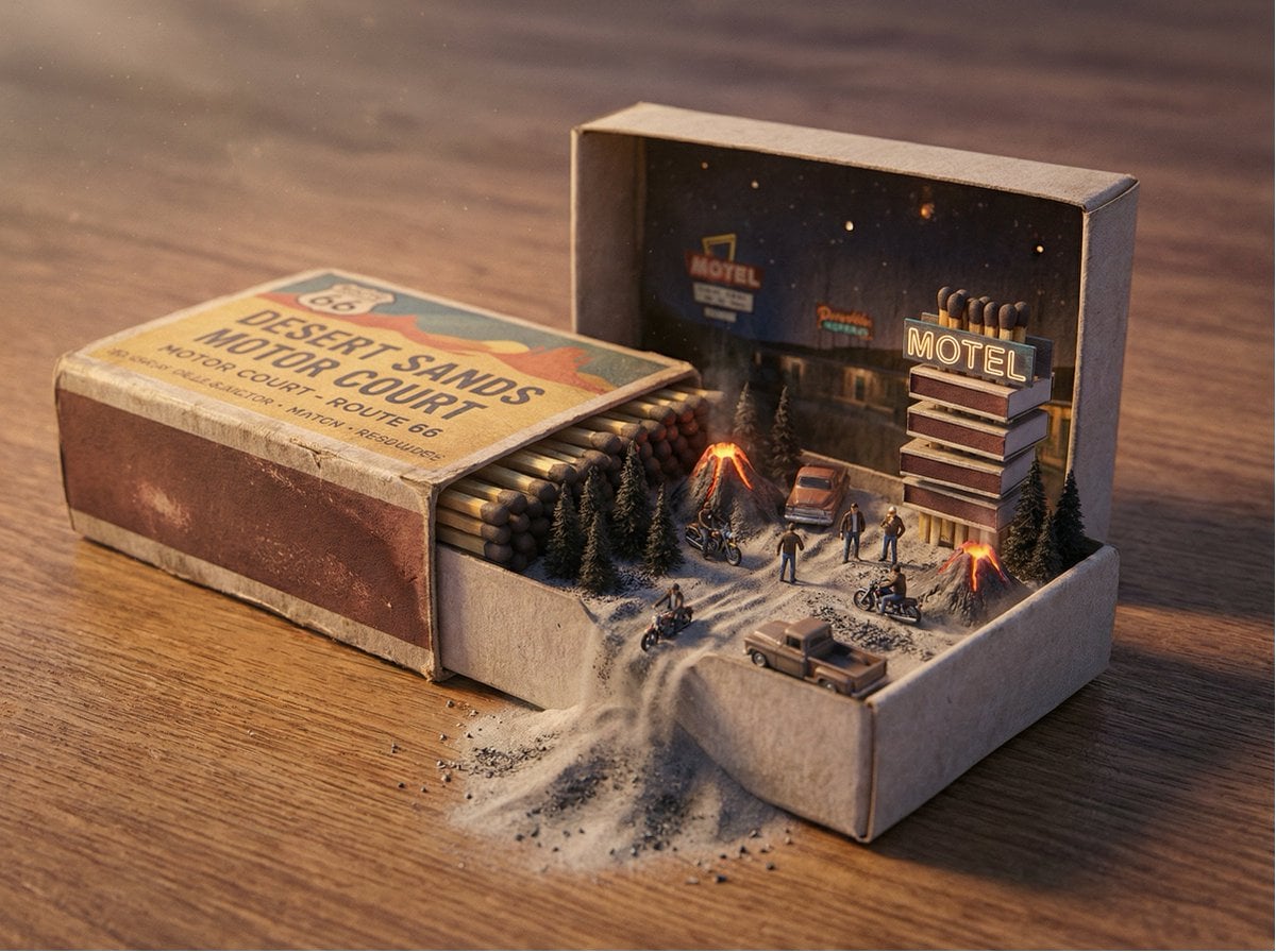 Opened Object with a Miniature Living Landscape (2)