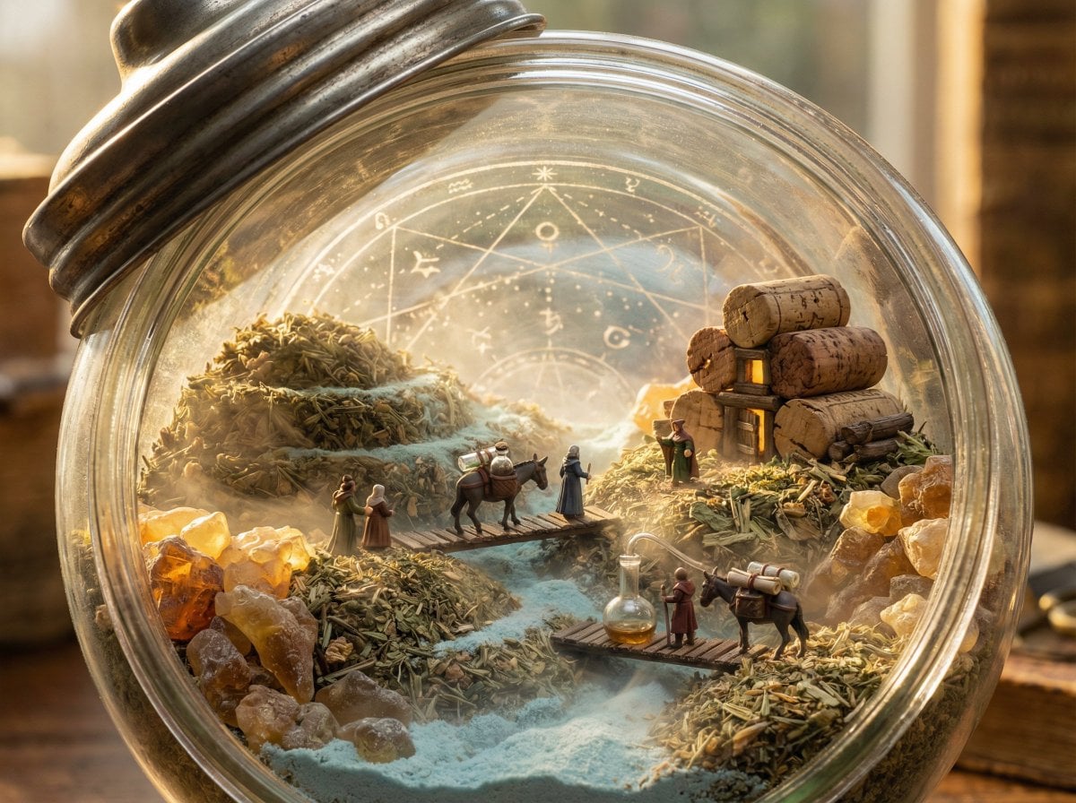 Opened Object with a Miniature Living Landscape (4)