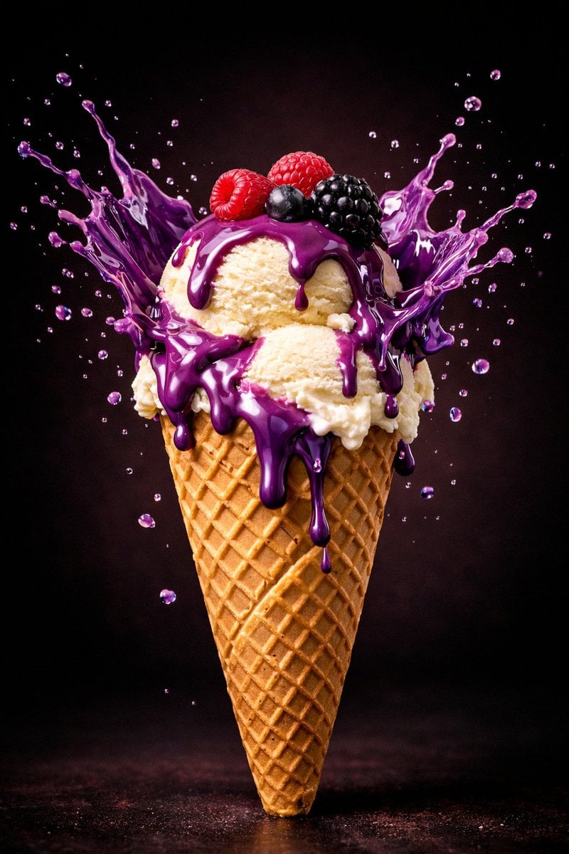 Hyperreal Frozen Dessert Studio Triptych(2)