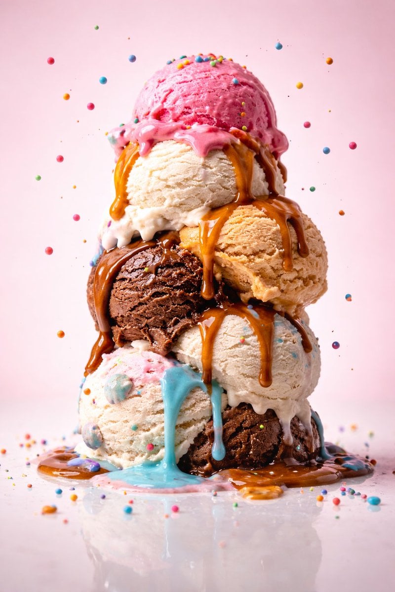 Hyperreal Frozen Dessert Studio Triptych(4)