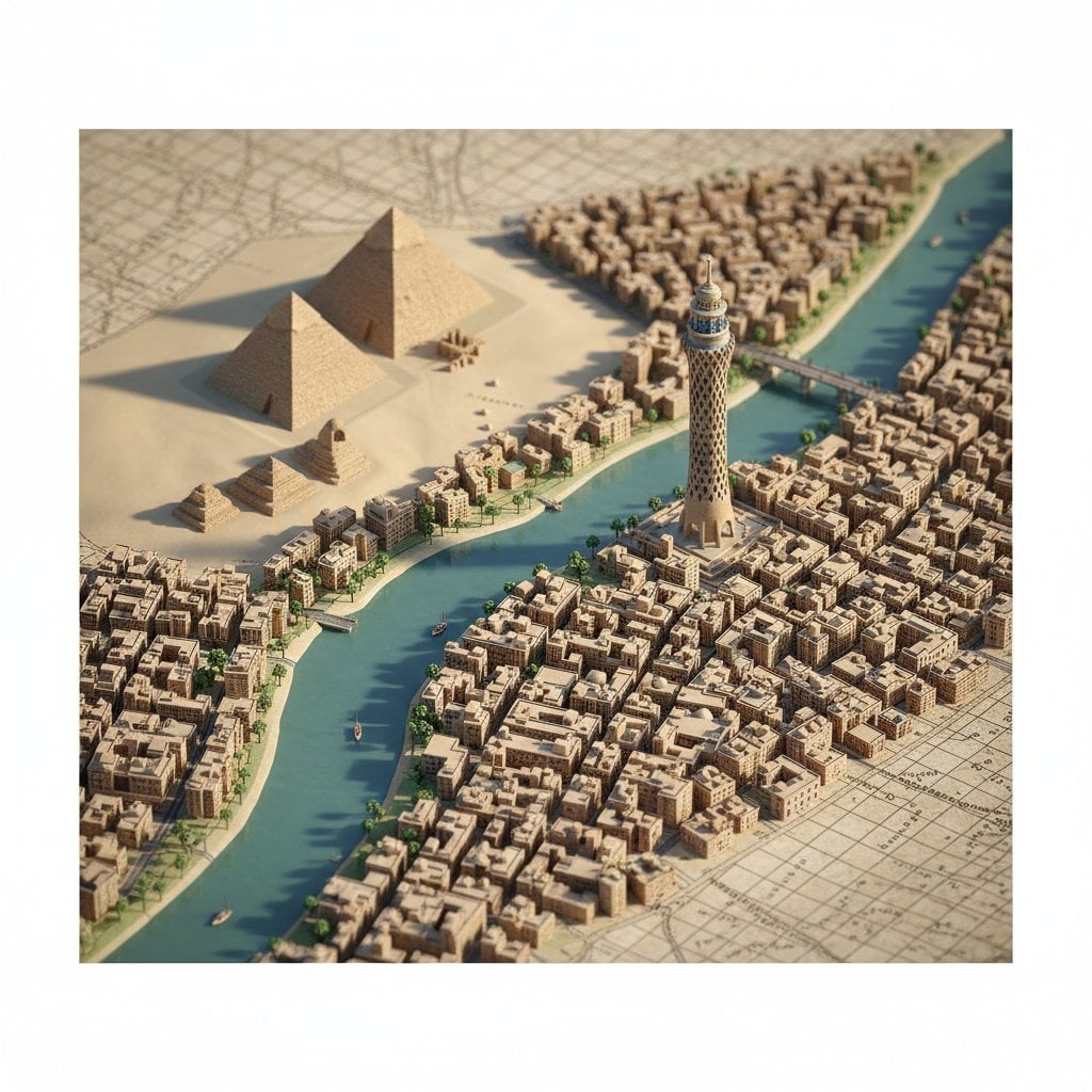 Miniature Isometric City Map Diorama(4)