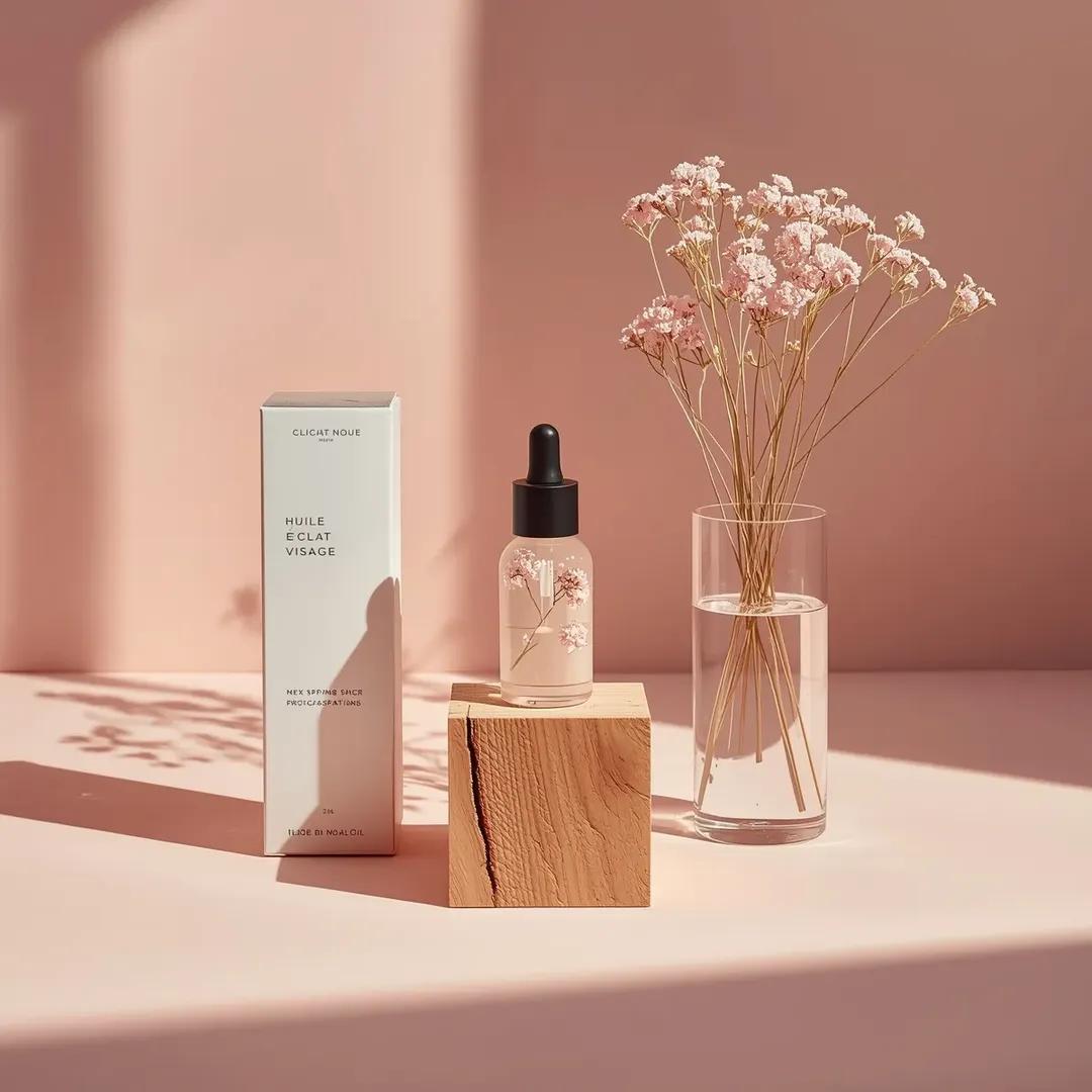 Pink Facial Oil Dropper Bottle Product Photo(3)