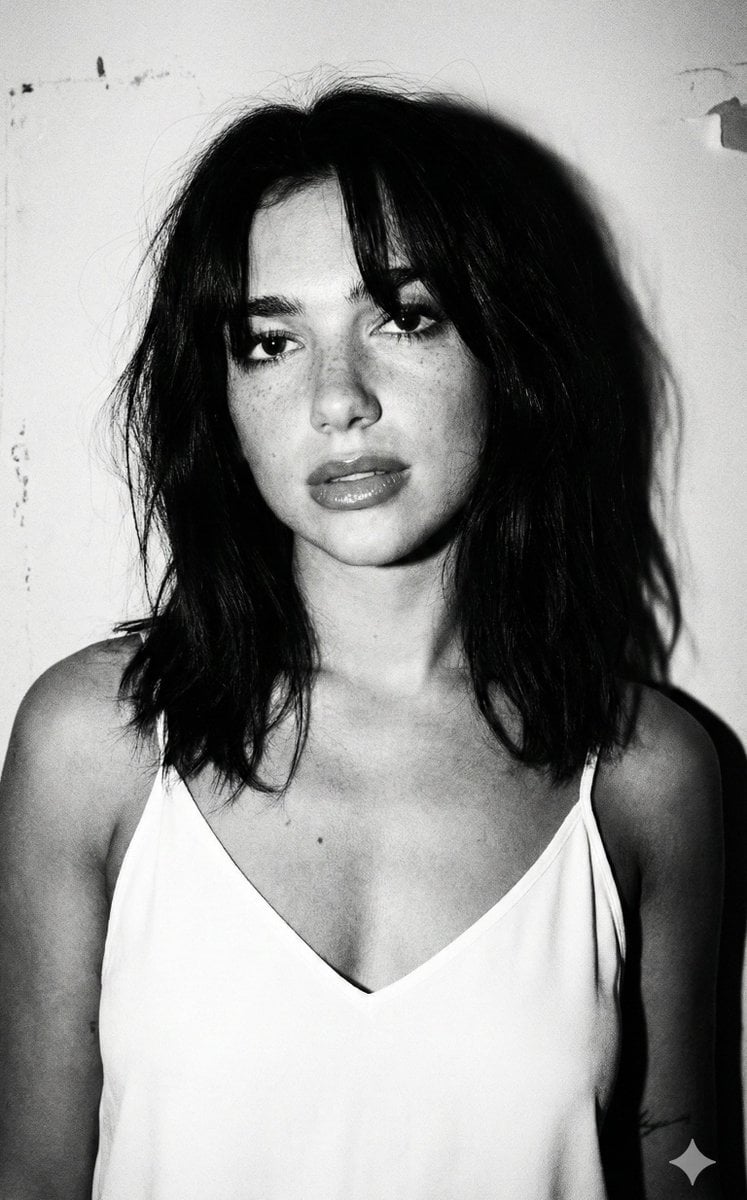 Georgina Rodríguez Black and White Flash Portrait(2)