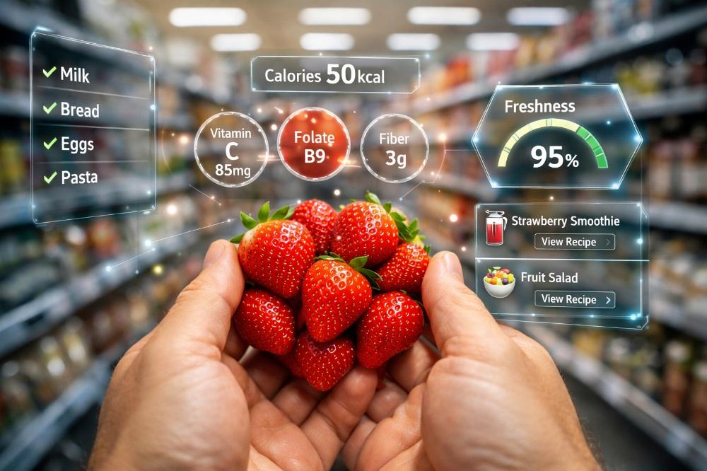 First-Person Fruit Shopping with AR Nutrition HUD(2)