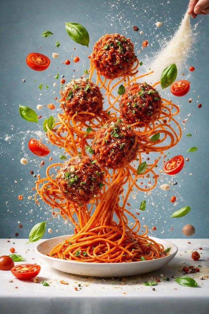 Cinematic Salad Explosion Food Photo(2)