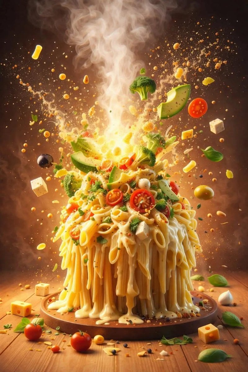 Cinematic Salad Explosion Food Photo(4)