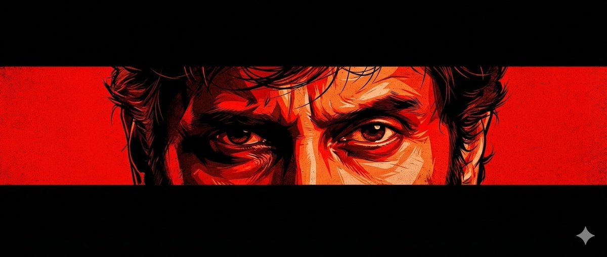 Intense Eyes Cinematic Graphic Novel Poster