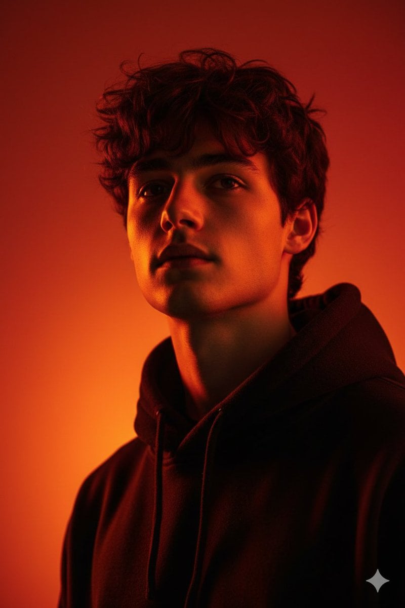 Low-Angle Chiaroscuro Editorial Portrait(2)