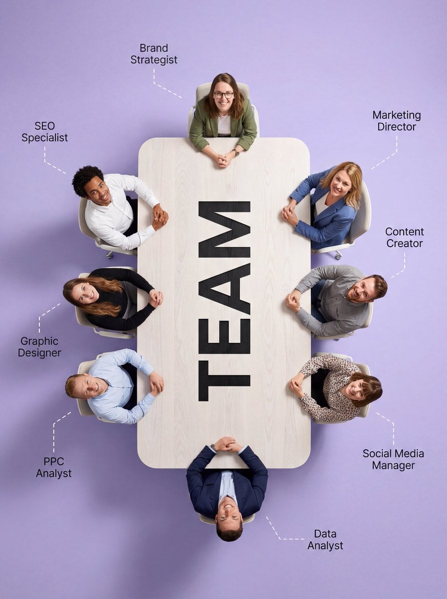 Custom Shaped Conference Table Top-Down Mockup(4)