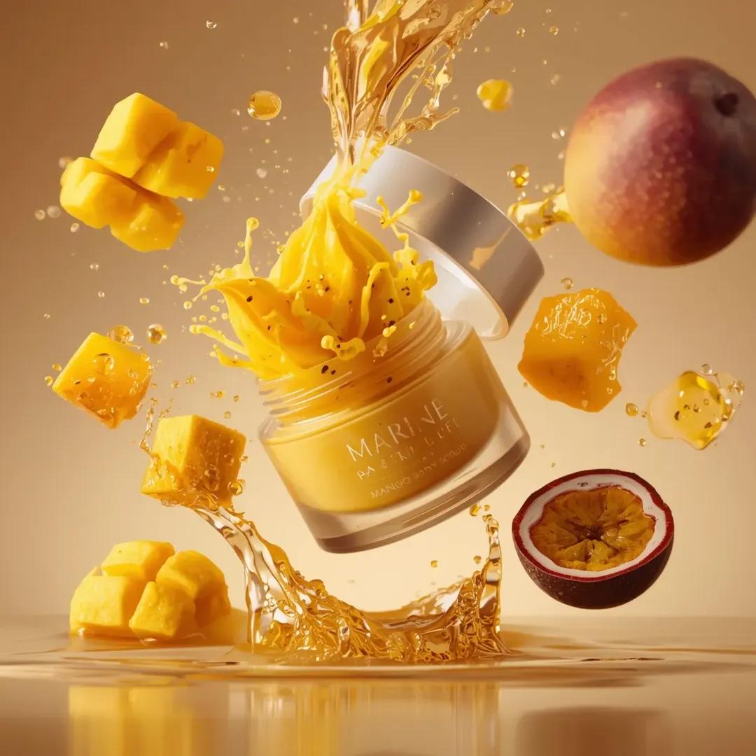 Exploding Mango Body Scrub Skincare Product Shot(3)
