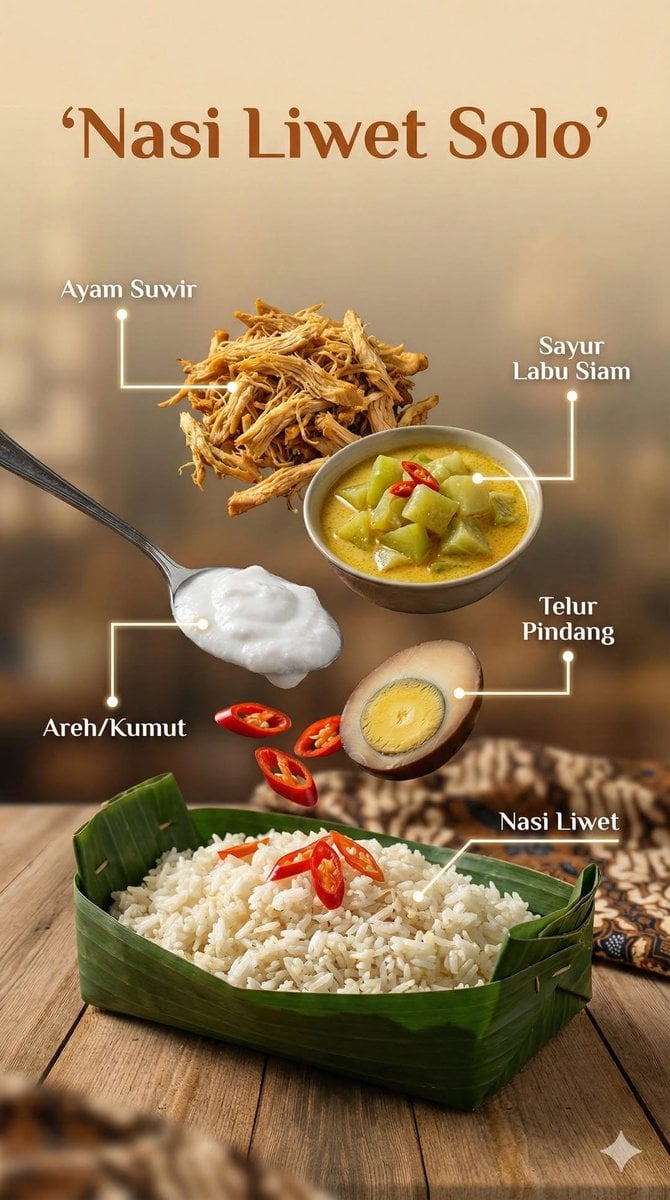 Indonesian Dish with Floating Ingredients
