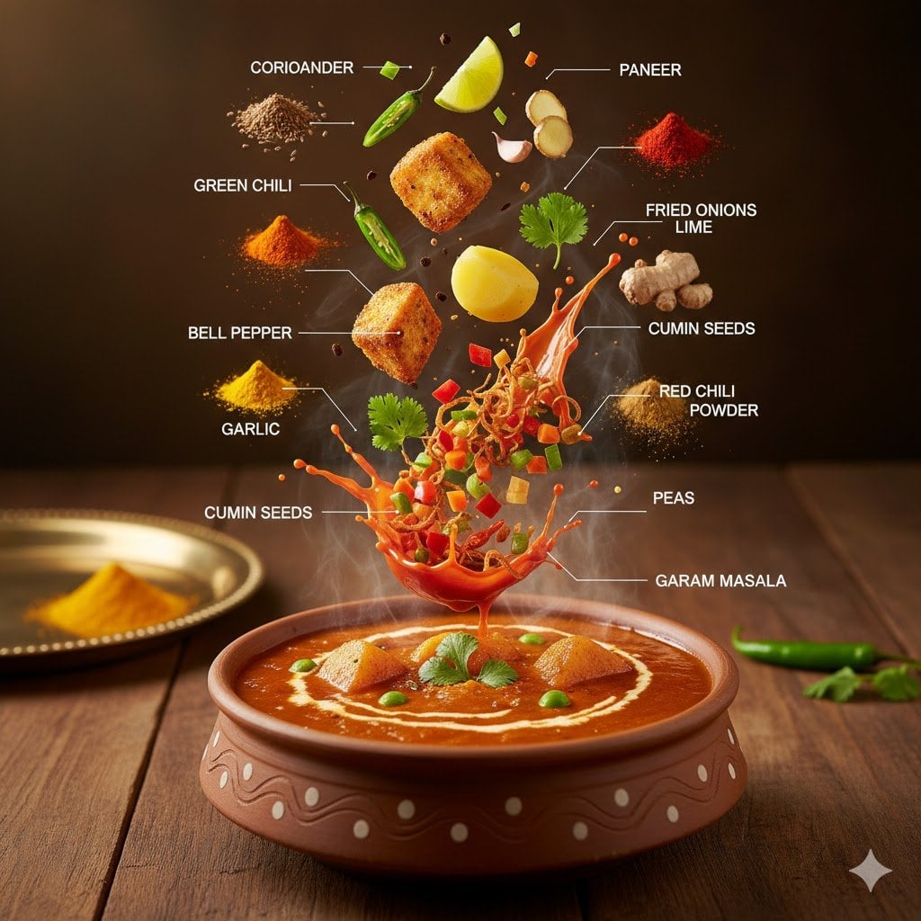 Indian Vegetarian Curry Ingredient Infographic(2)