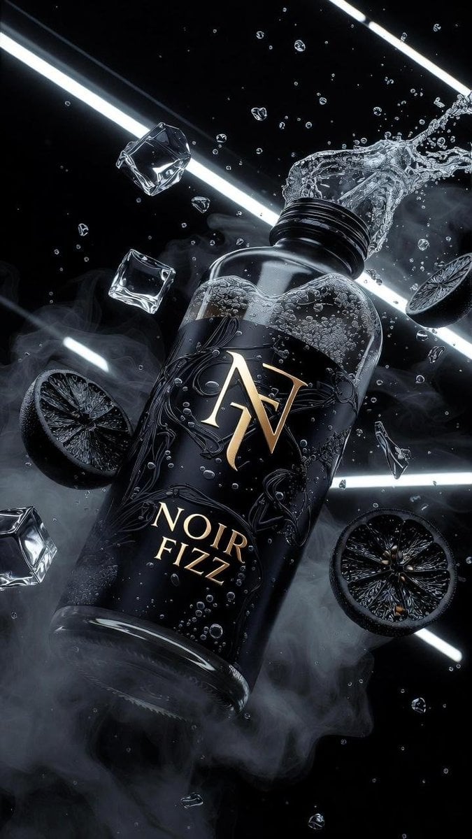 Noir Fizz Matte Black Soda Product Shot(2)
