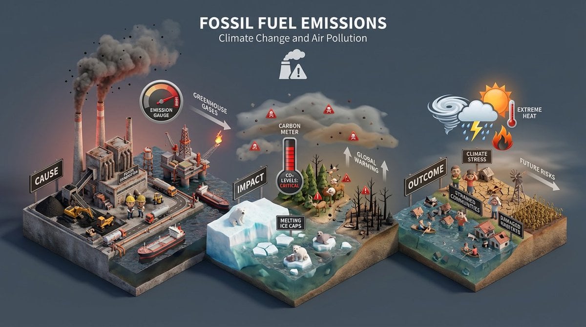 Environmental Impact Isometric Diorama Infographic (2)