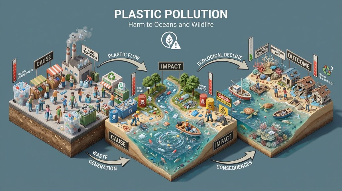 Environmental Impact Isometric Diorama Infographic (4)
