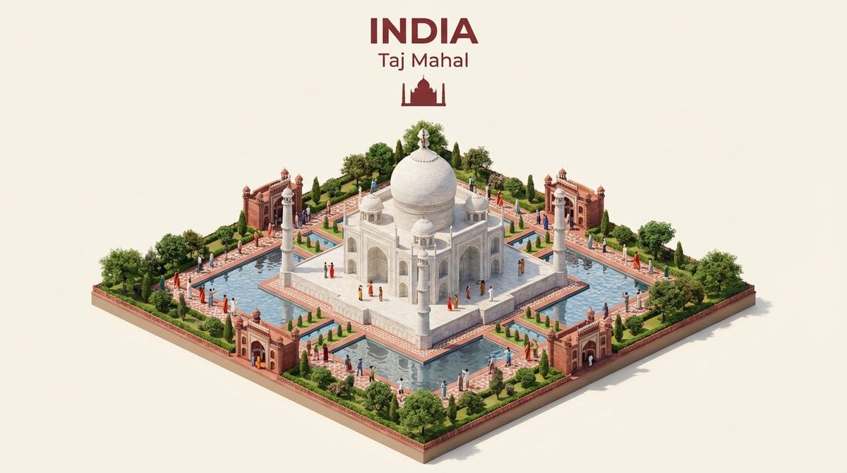 Isometric Landmark Architecture Diorama (4)