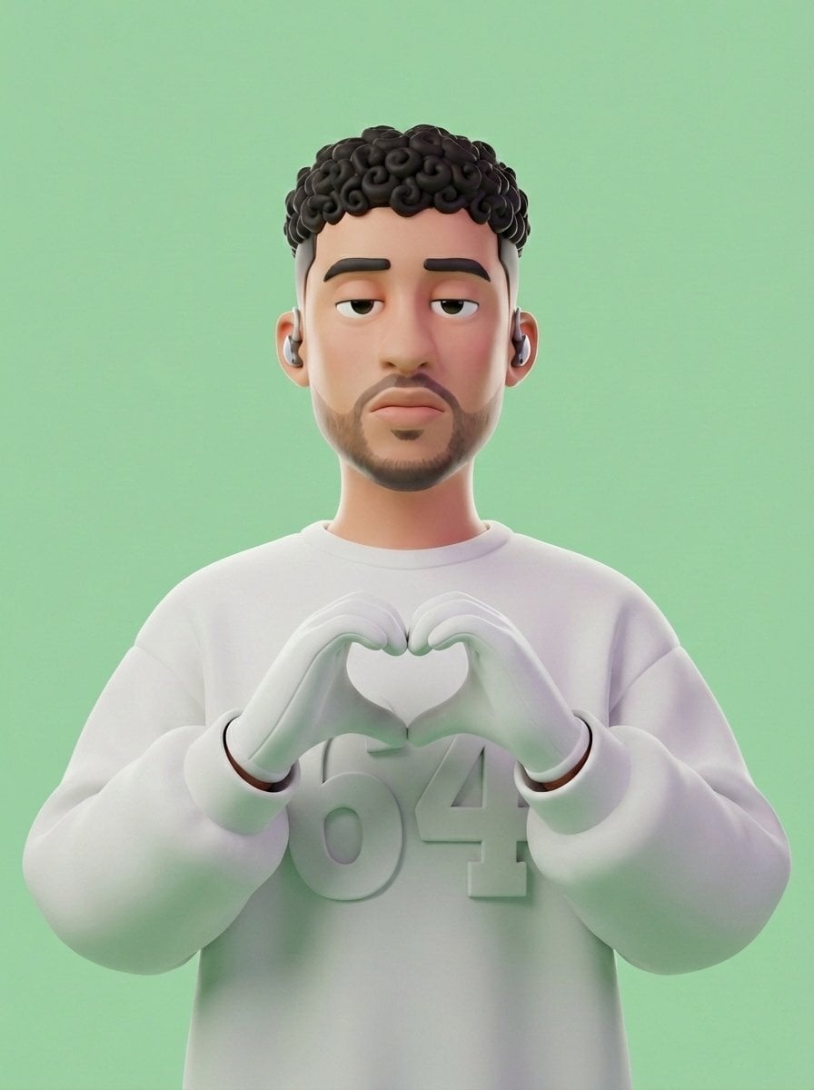 Soft Minimal 3D Toy Character Portrait(2)