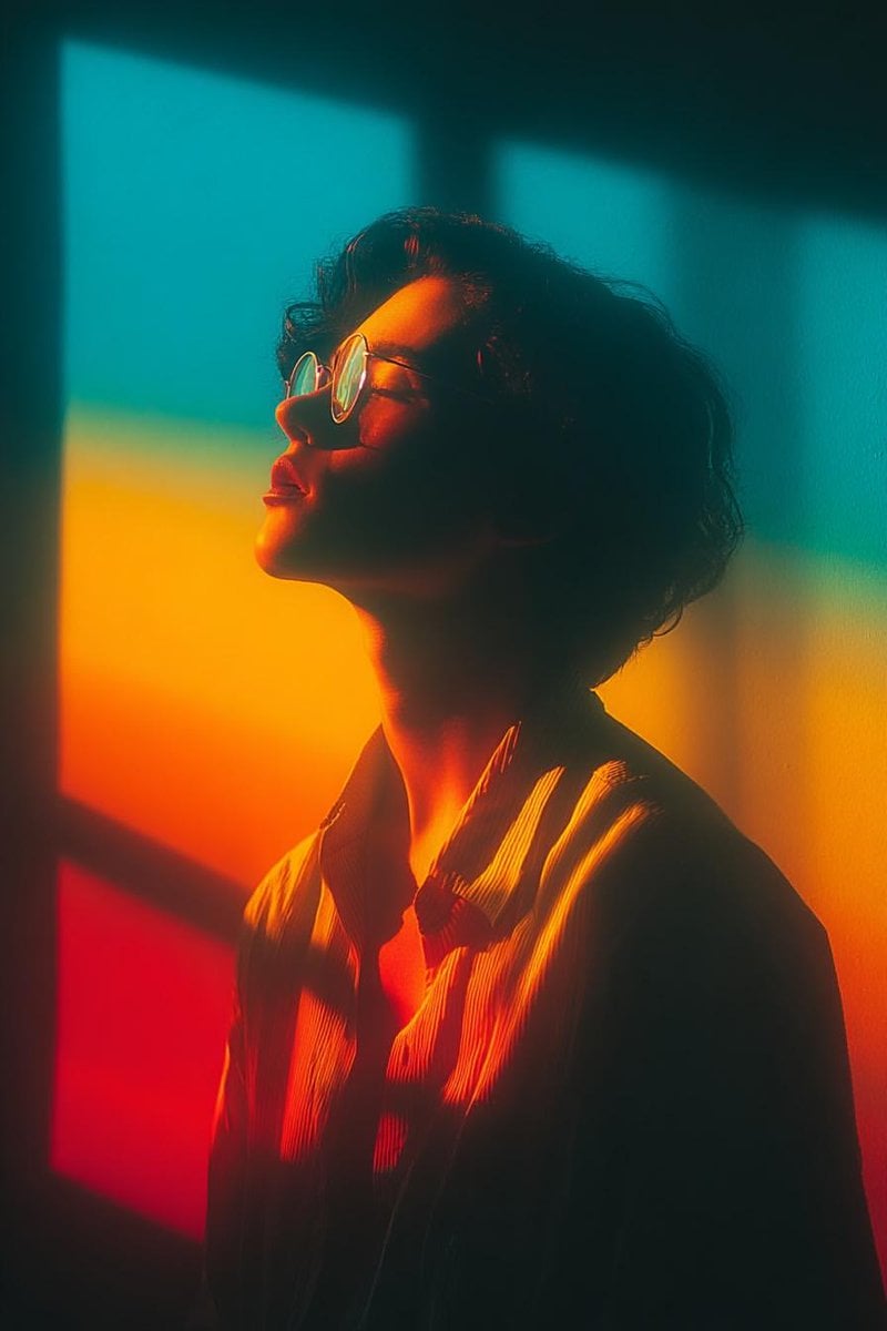 Cinematic Portrait with Round Glasses(2)