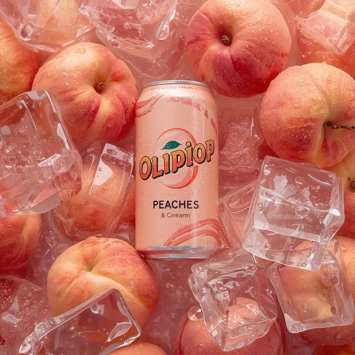OLIPOP Peaches & Cream Soda Can Product Photo(2)