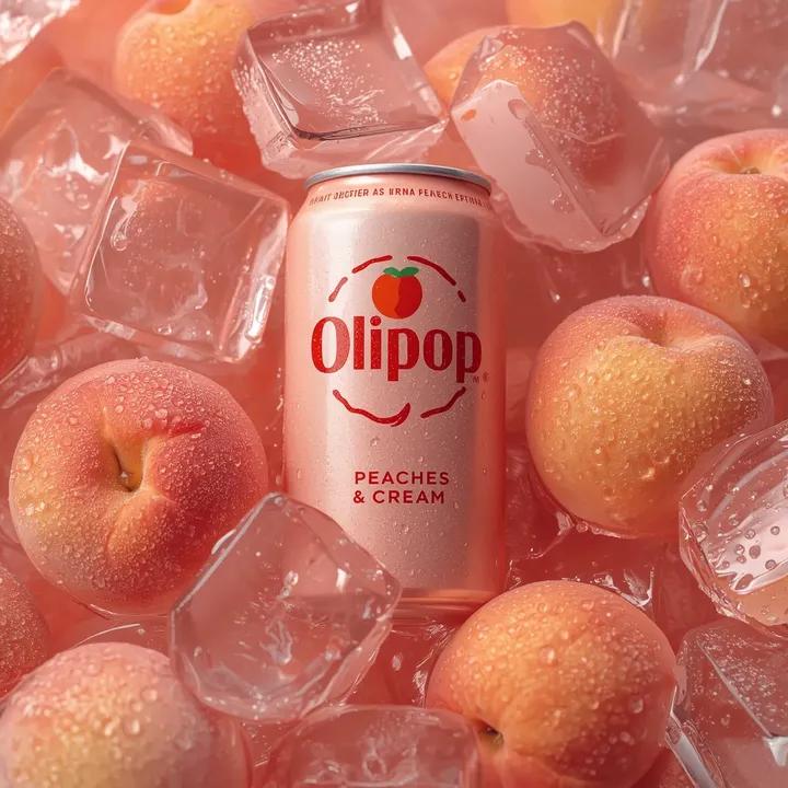 OLIPOP Peaches & Cream Soda Can Product Photo(3)
