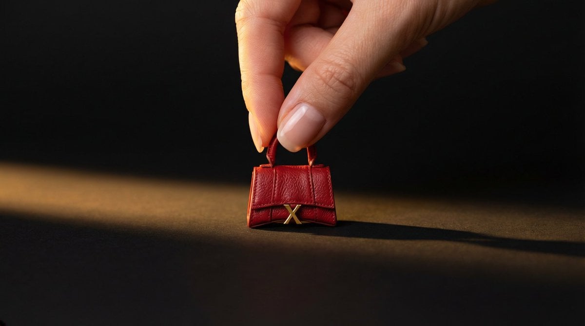 Miniature Product Between Fingers Macro Photo (3)