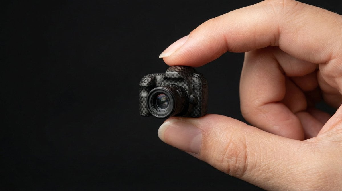 Miniature Product Between Fingers Macro Photo (4)
